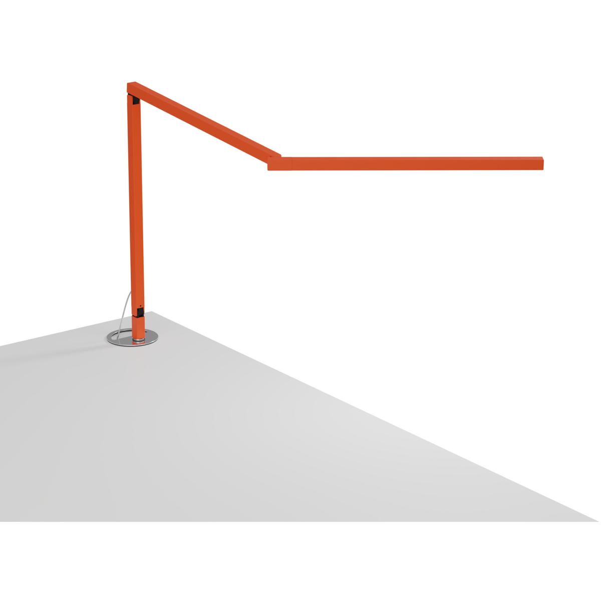 Koncept ZBD3100-W-MOR-GRM Z-Bar Mini Gen 4 12.5 inch 5.35 watt Matte Orange Desk Lamp Portable Light, Grommet Mount